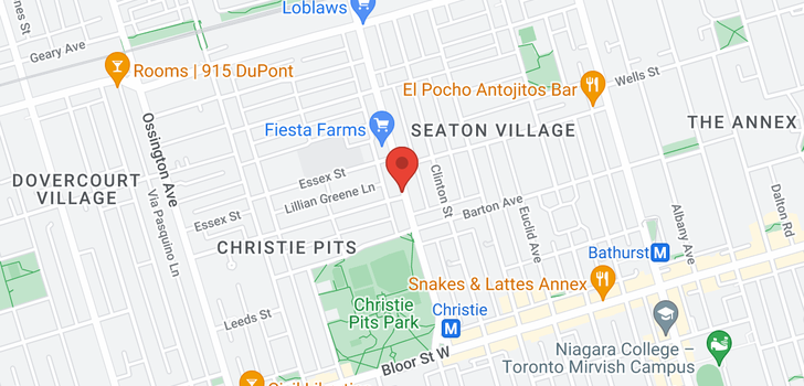 map of 146 CHRISTIE ST